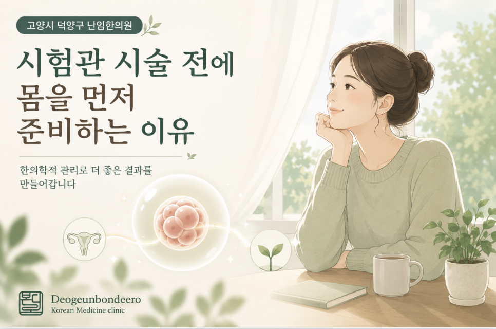[고양시 덕양구 난임한의원] 시험관 시술 전에 한방 준비를 하는 이유
